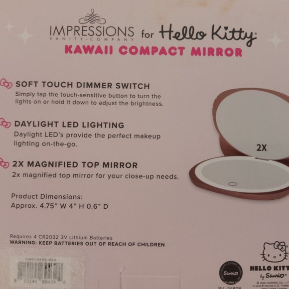 Impressions for Hello Kitty Kawaii Compact Mirror - Picture 2 of 2